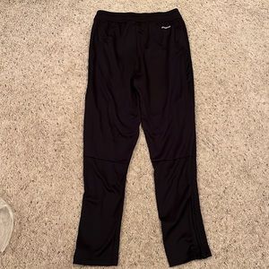 Boys Black Adidas Athletic Sweatpants